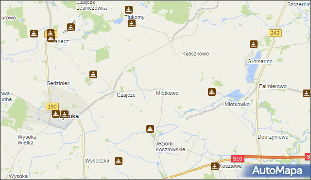 mapa Młotkowo, Młotkowo na mapie Targeo