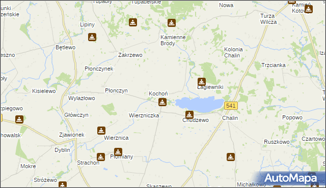 mapa Mokówko, Mokówko na mapie Targeo