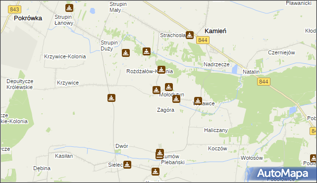 mapa Mołodutyn, Mołodutyn na mapie Targeo