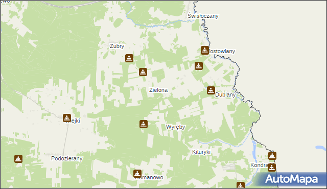 mapa Mostowlany-Kolonia, Mostowlany-Kolonia na mapie Targeo