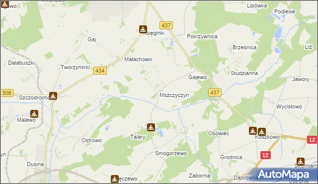 mapa Mszczyczyn, Mszczyczyn na mapie Targeo