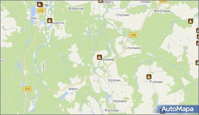 mapa Mzdowiec, Mzdowiec na mapie Targeo