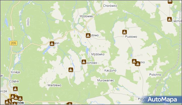 mapa Mzdówko, Mzdówko na mapie Targeo