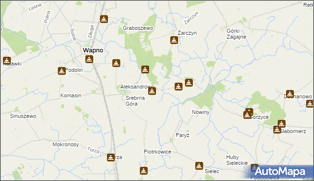 mapa Nadborowo, Nadborowo na mapie Targeo