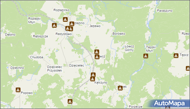 mapa Nawcz, Nawcz na mapie Targeo