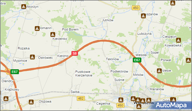 mapa Nawrotów, Nawrotów na mapie Targeo