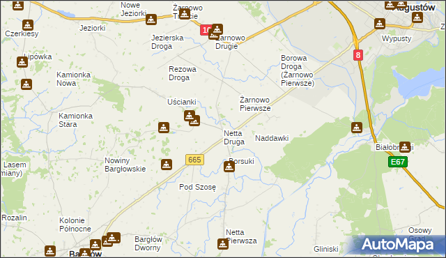 mapa Netta Druga, Netta Druga na mapie Targeo