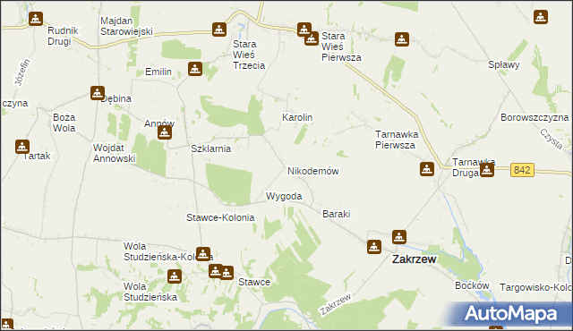 mapa Nikodemów, Nikodemów na mapie Targeo
