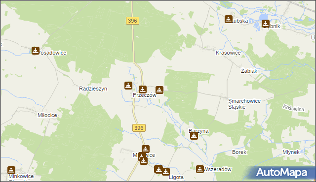 mapa Niwki gmina Namysłów, Niwki gmina Namysłów na mapie Targeo