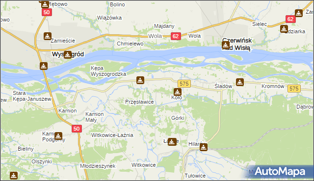 mapa Nowa Wieś-Śladów, Nowa Wieś-Śladów na mapie Targeo