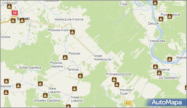 mapa Nowe Hołowczyce, Nowe Hołowczyce na mapie Targeo