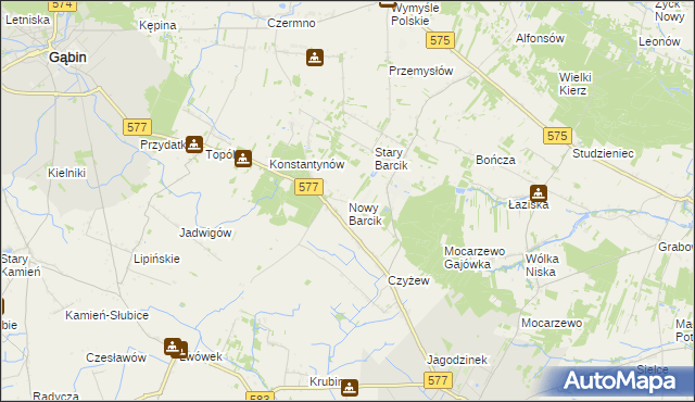 mapa Nowy Barcik, Nowy Barcik na mapie Targeo