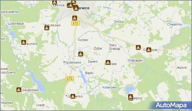 mapa Nowy Grabiąż, Nowy Grabiąż na mapie Targeo