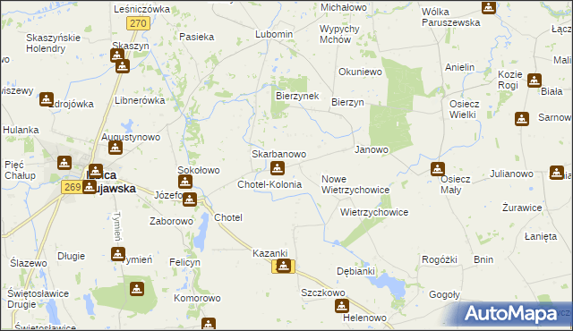 mapa Obałki, Obałki na mapie Targeo