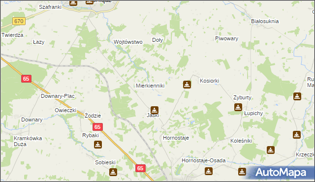 mapa Ołdaki gmina Mońki, Ołdaki gmina Mońki na mapie Targeo