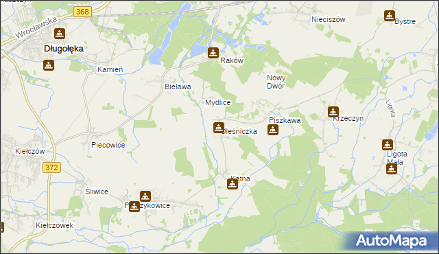 mapa Oleśniczka, Oleśniczka na mapie Targeo
