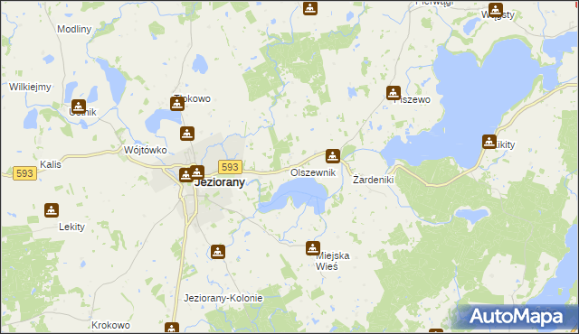 mapa Olszewnik, Olszewnik na mapie Targeo