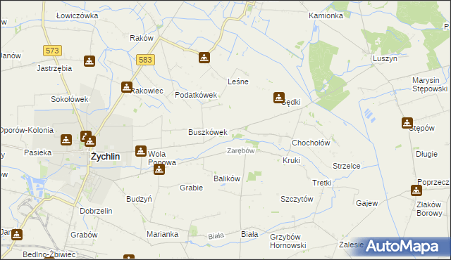 mapa Orątki Dolne, Orątki Dolne na mapie Targeo