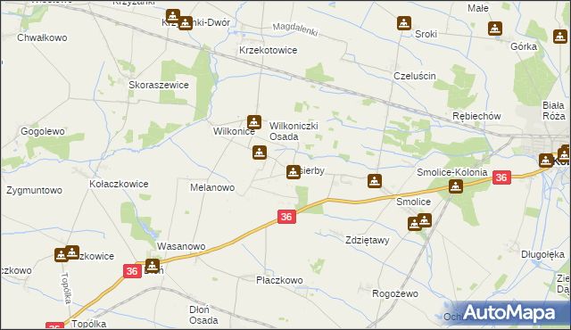 mapa Pasierby, Pasierby na mapie Targeo