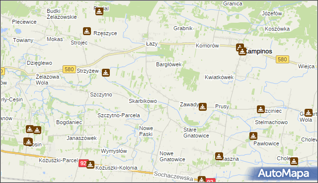 mapa Pasikonie, Pasikonie na mapie Targeo
