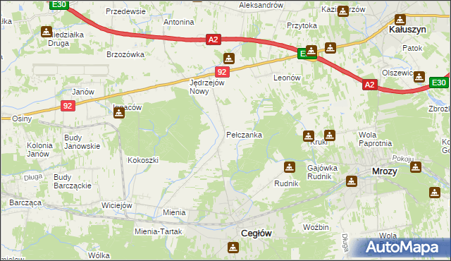 mapa Pełczanka, Pełczanka na mapie Targeo