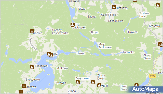 mapa Pełk, Pełk na mapie Targeo