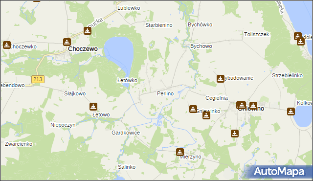 mapa Perlino, Perlino na mapie Targeo