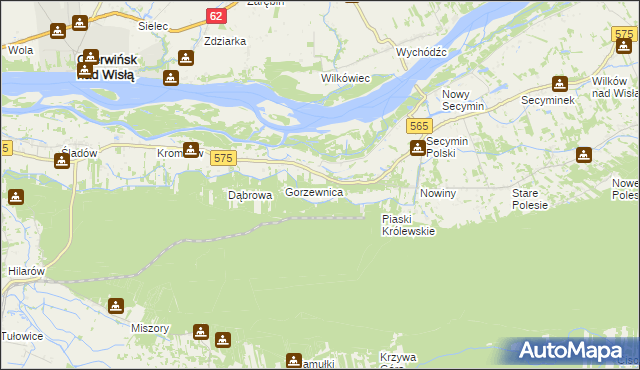 mapa Piaski Duchowne, Piaski Duchowne na mapie Targeo