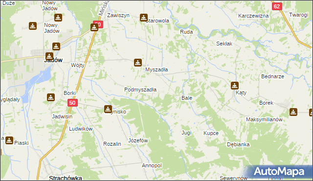 mapa Podbale, Podbale na mapie Targeo