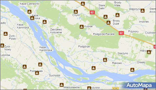 mapa Podgórze gmina Mała Wieś, Podgórze gmina Mała Wieś na mapie Targeo