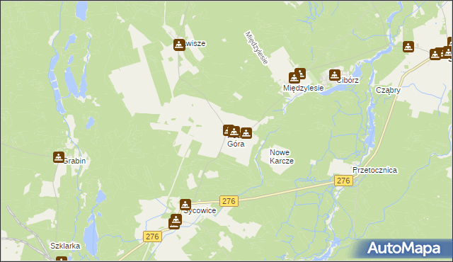 mapa Podła Góra, Podła Góra na mapie Targeo