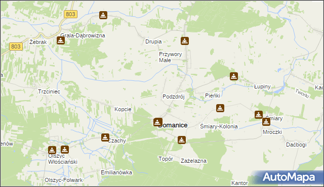 mapa Podzdrój, Podzdrój na mapie Targeo