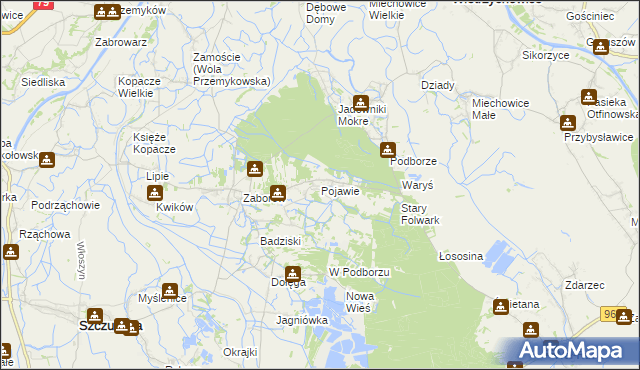 mapa Pojawie, Pojawie na mapie Targeo
