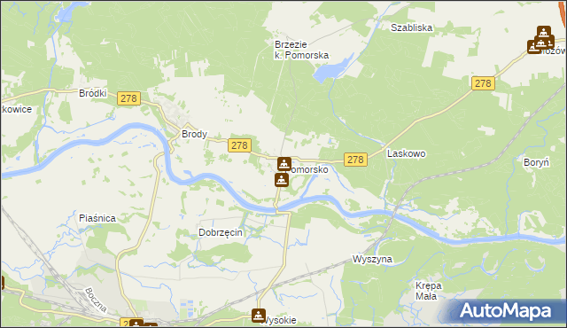 mapa Pomorsko, Pomorsko na mapie Targeo
