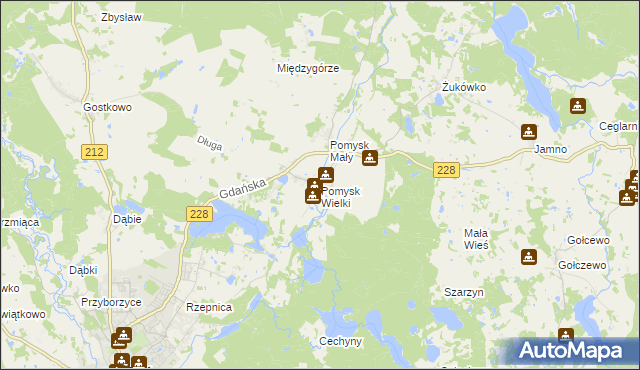 mapa Pomysk Wielki, Pomysk Wielki na mapie Targeo