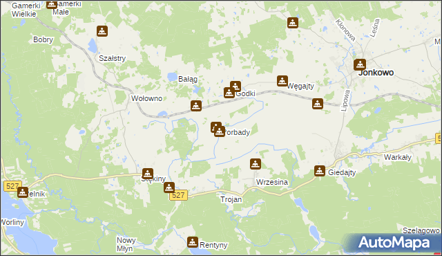 mapa Porbady, Porbady na mapie Targeo