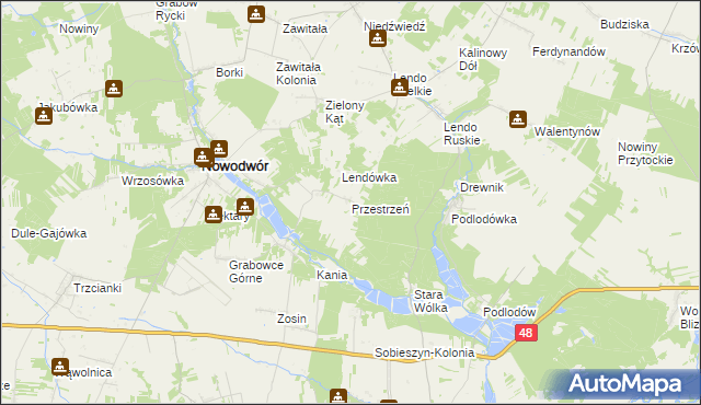 mapa Przestrzeń, Przestrzeń na mapie Targeo
