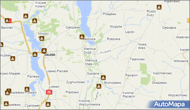 mapa Przewóz gmina Piotrków Kujawski, Przewóz gmina Piotrków Kujawski na mapie Targeo