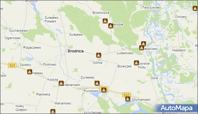 mapa Przylepki, Przylepki na mapie Targeo