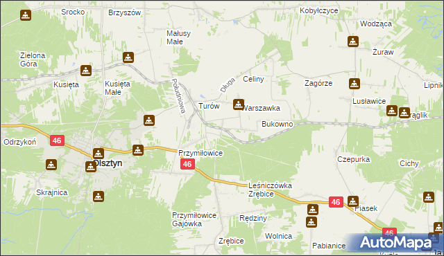 mapa Przymiłowice-Podgrabie, Przymiłowice-Podgrabie na mapie Targeo