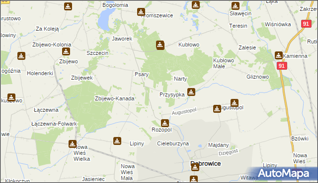 mapa Przysypka, Przysypka na mapie Targeo