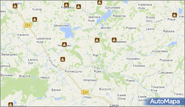 mapa Rąb, Rąb na mapie Targeo