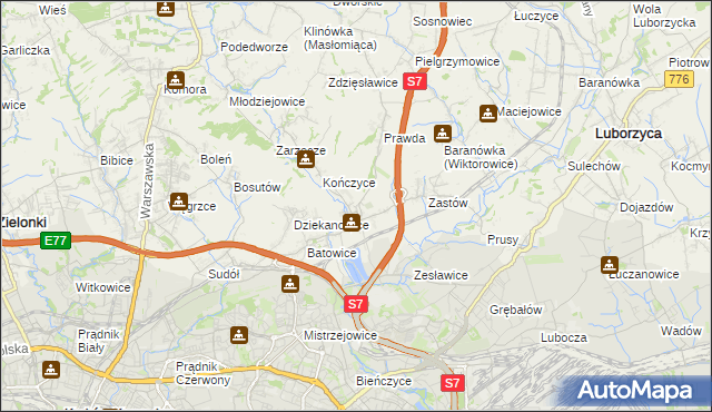 mapa Raciborowice gmina Michałowice, Raciborowice gmina Michałowice na mapie Targeo