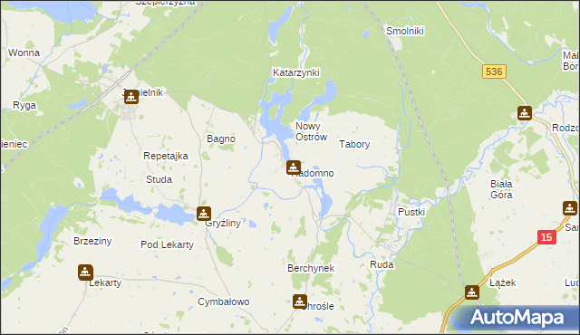 mapa Radomno, Radomno na mapie Targeo