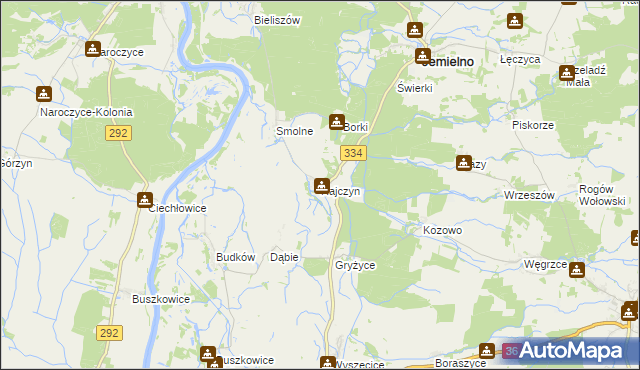 mapa Rajczyn, Rajczyn na mapie Targeo