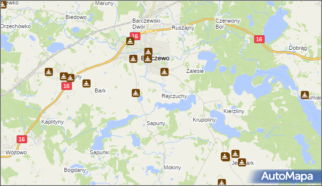 mapa Rejczuchy, Rejczuchy na mapie Targeo