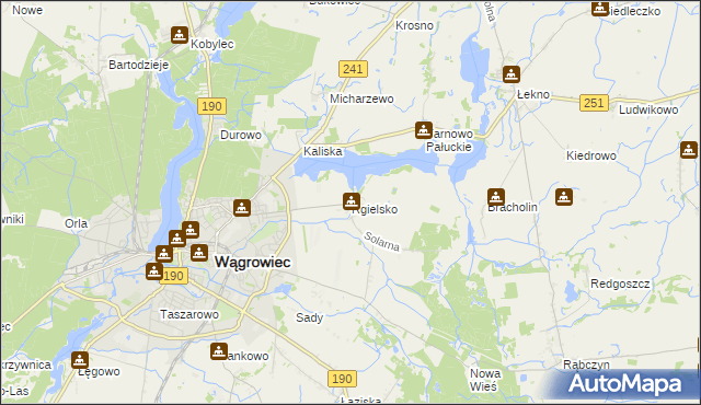 mapa Rgielsko, Rgielsko na mapie Targeo