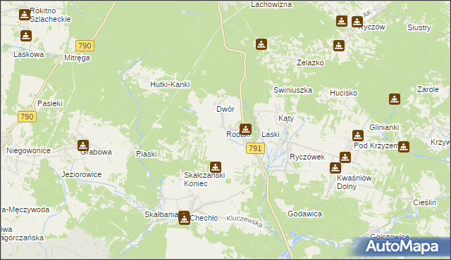 mapa Rodaki, Rodaki na mapie Targeo