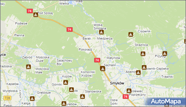 mapa Rozgół, Rozgół na mapie Targeo