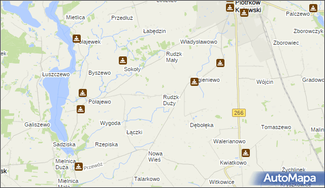 mapa Rudzk Duży, Rudzk Duży na mapie Targeo